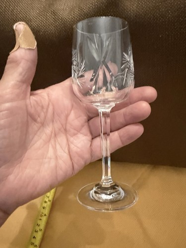 Vintage cut crystal wine - crystal,