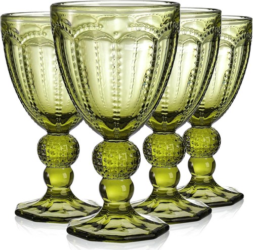 4pc vintage green - 4pc, wine