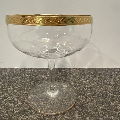 Vintage gold rimmed - gold, coupe