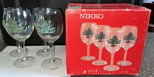 Set nikko christmas stemware - 4,